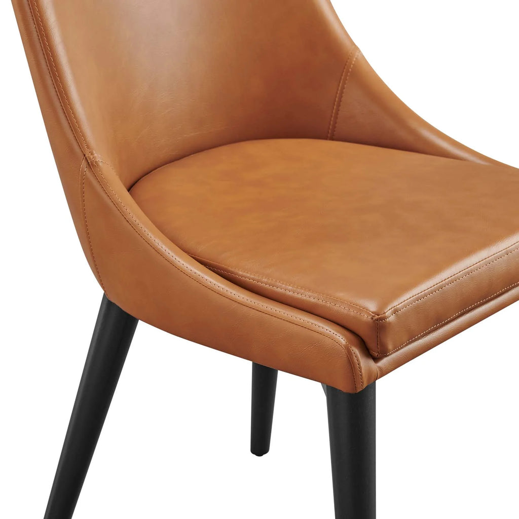 Tan Vegan Leather Dining Chair R71719