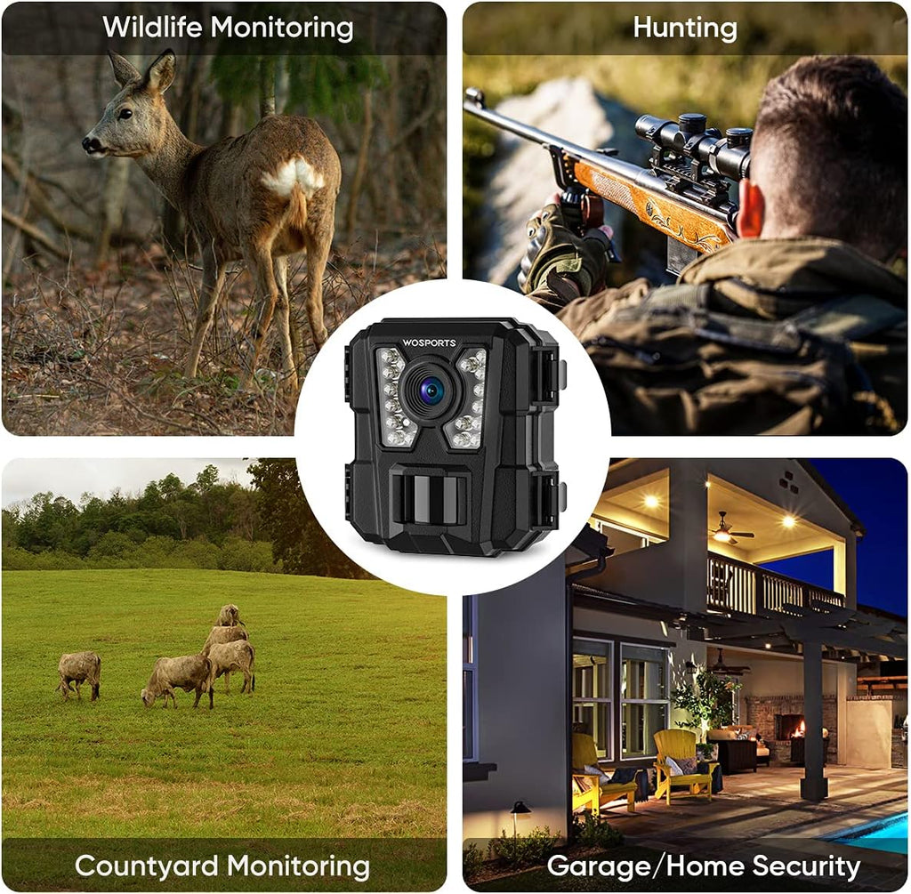 2 Pack Mini Trail Camera 1080P Waterproof A5349