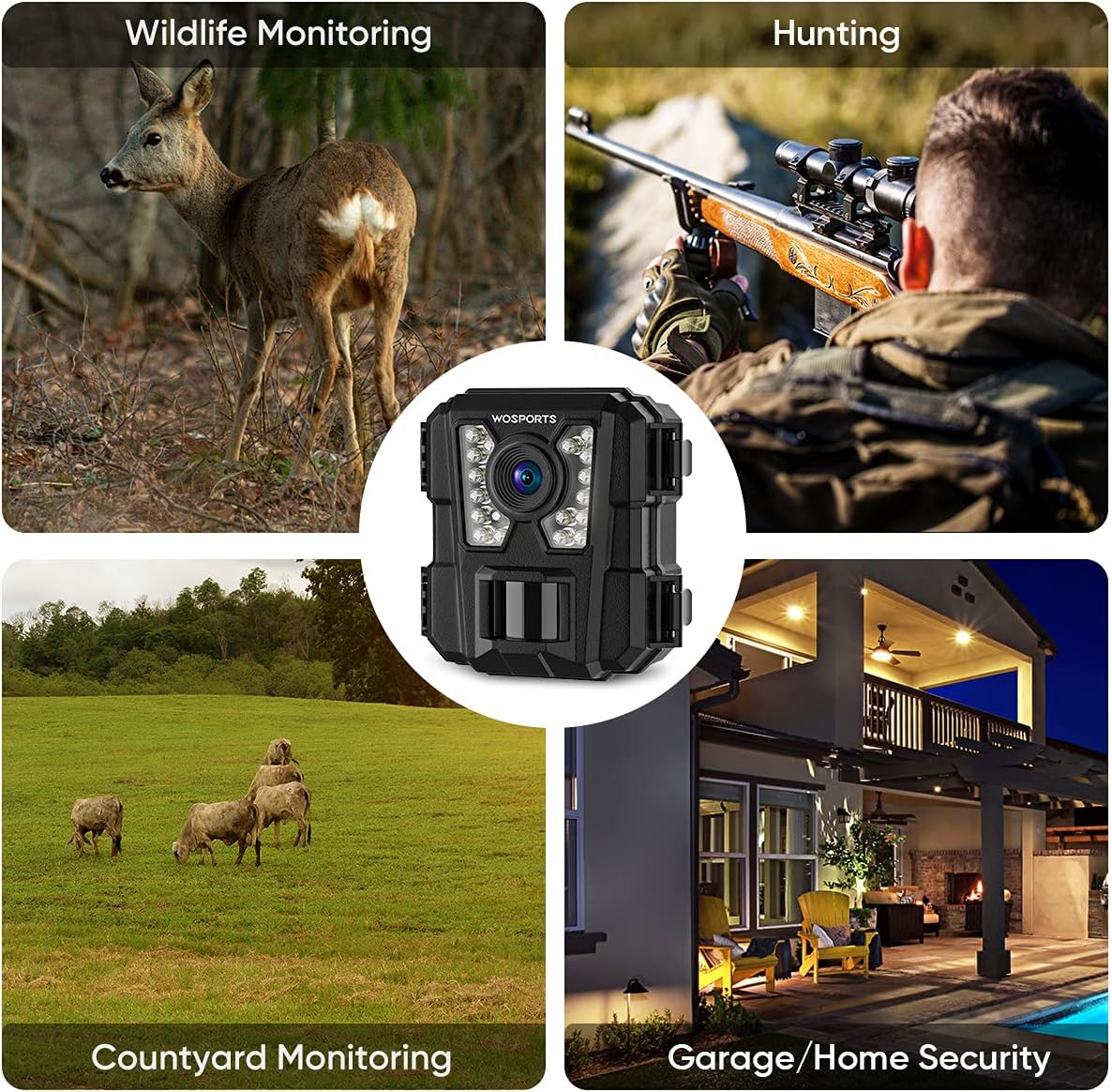 2 Pack Mini Trail Camera 1080P Waterproof A5349