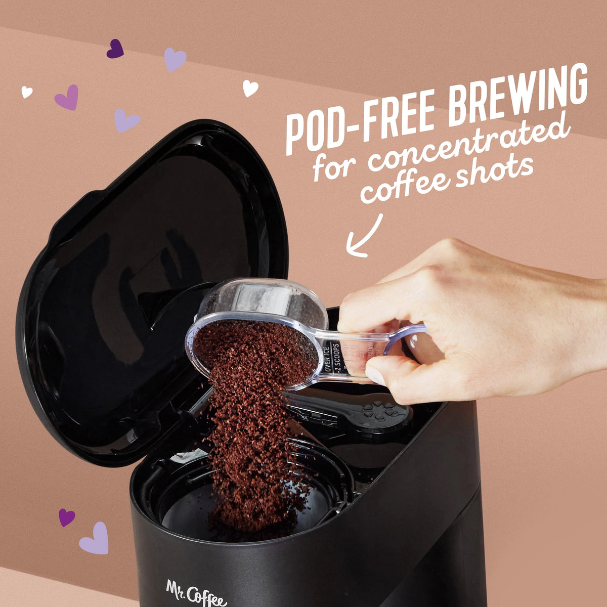 Black Single-Serve Coffee Maker O7637