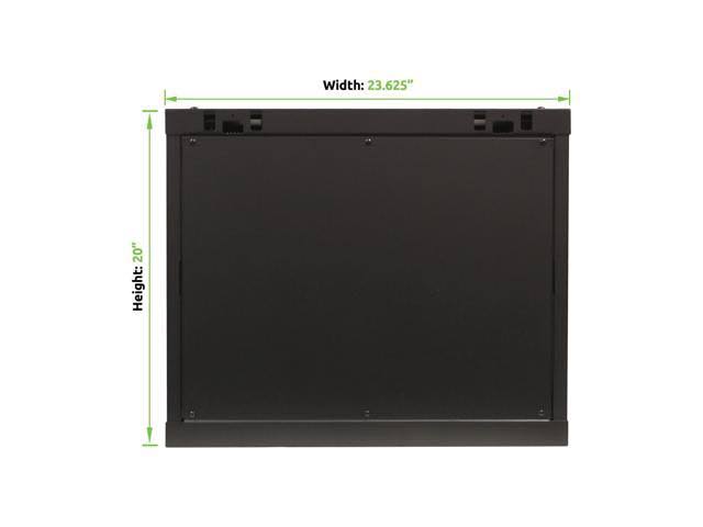 9U Wall Mount Network Server Cabinet Rack Enclosure Glass A903284