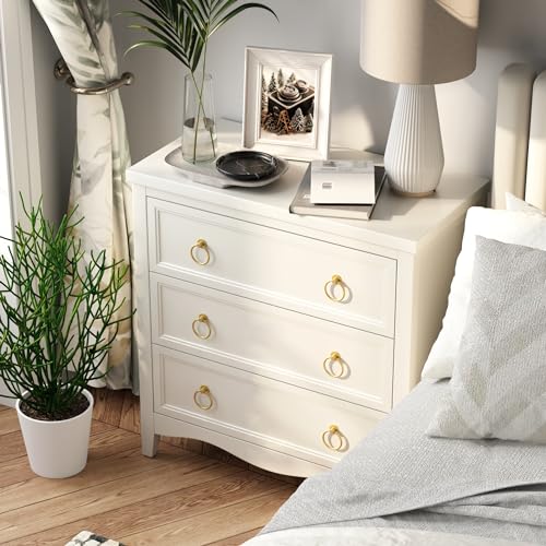 White 3-Drawer Dresser M420
