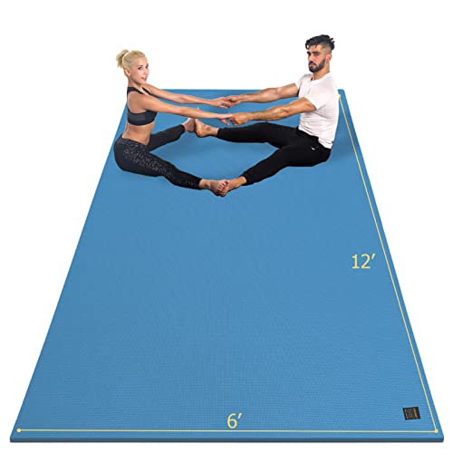 Extra Large 12'x6'x7mm Non-Slip Exercise Mat R8399