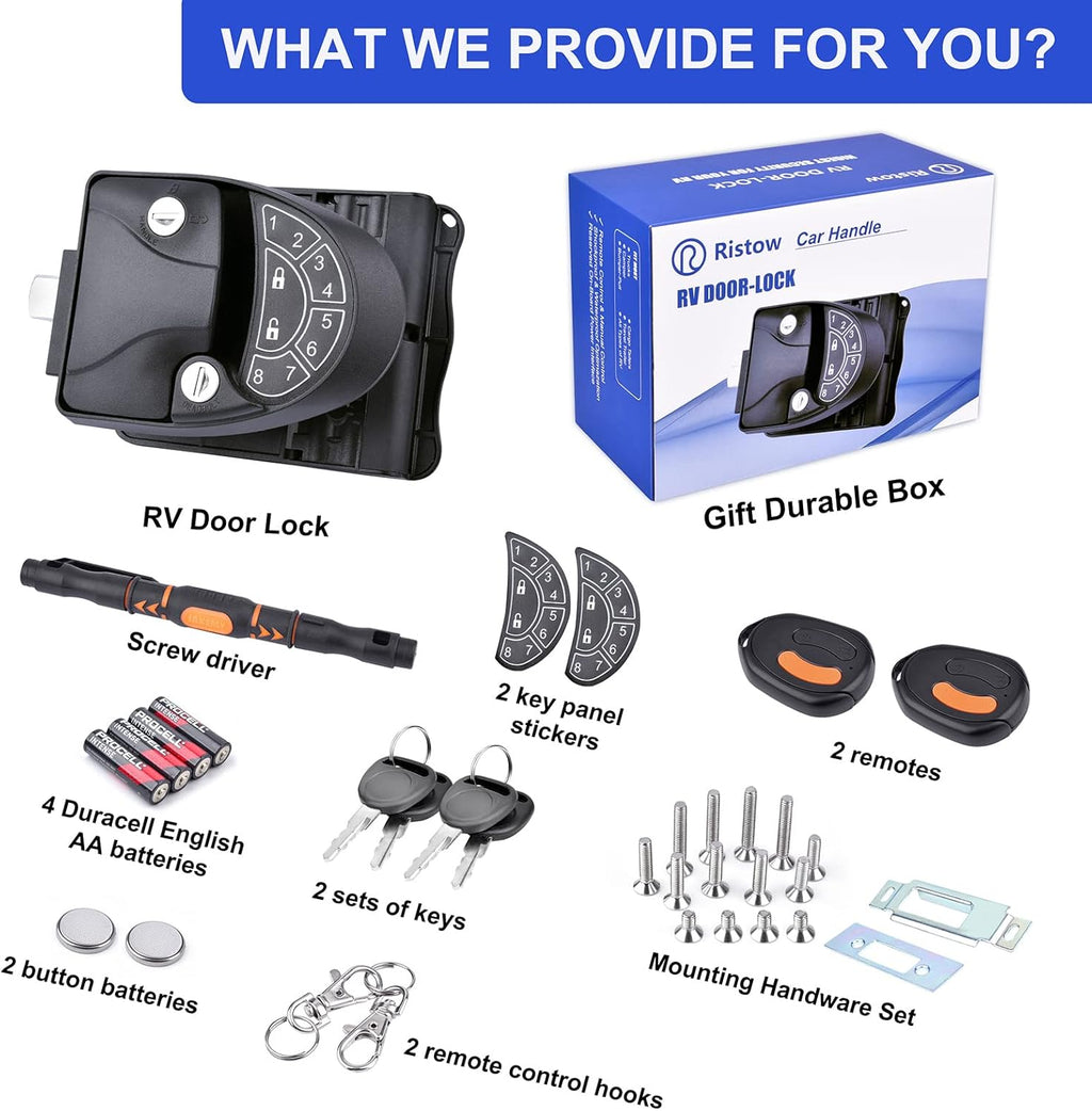 Waterproof Shockproof Metal RV Door Lock with Keypad G110531