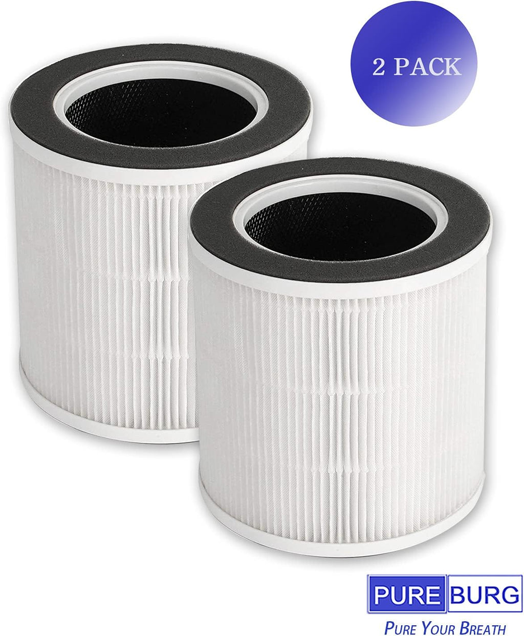 2-Pack Replacement HEPA with Activated Carbon Filters Q16814