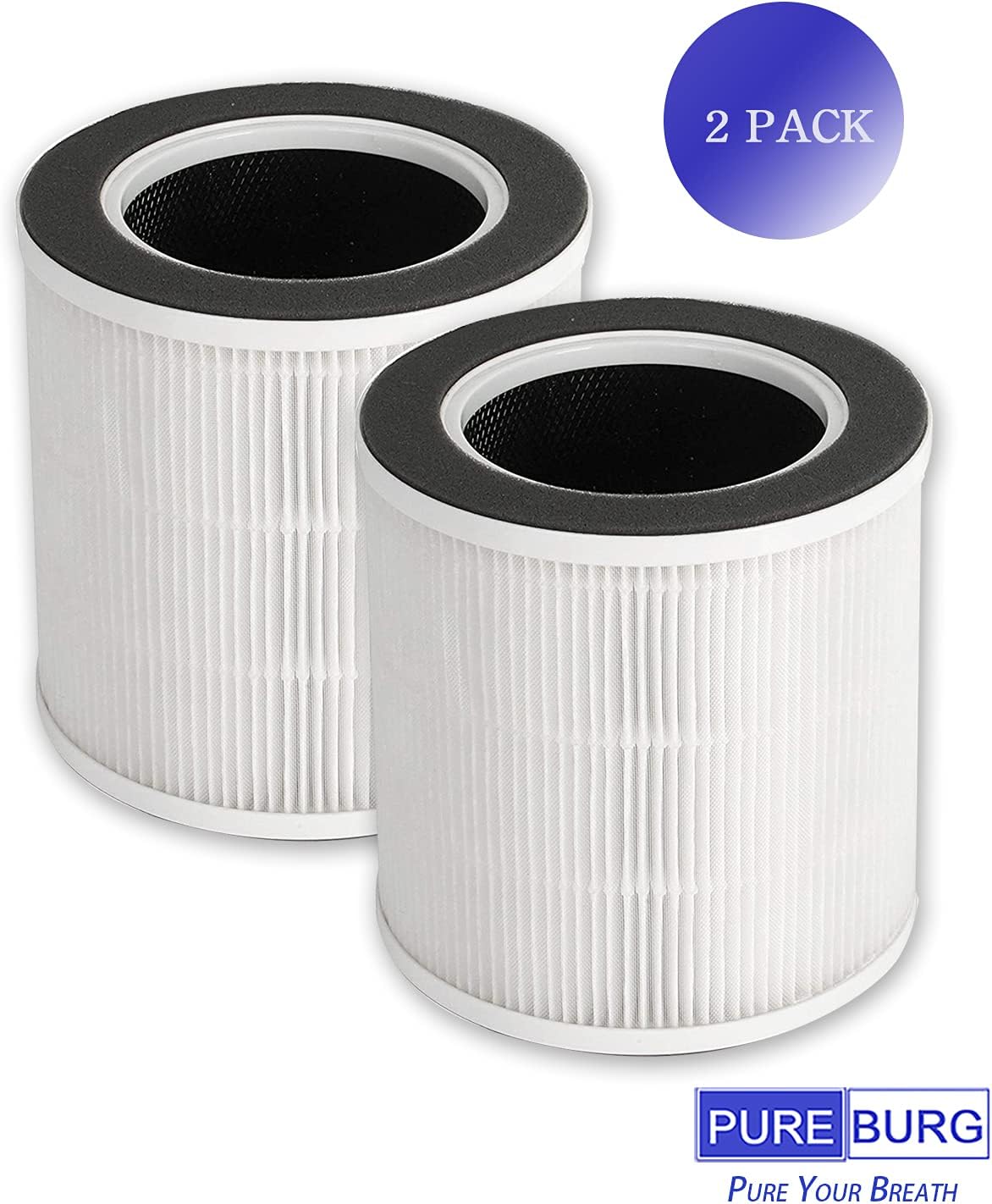 2-Pack Replacement HEPA with Activated Carbon Filters Q16814