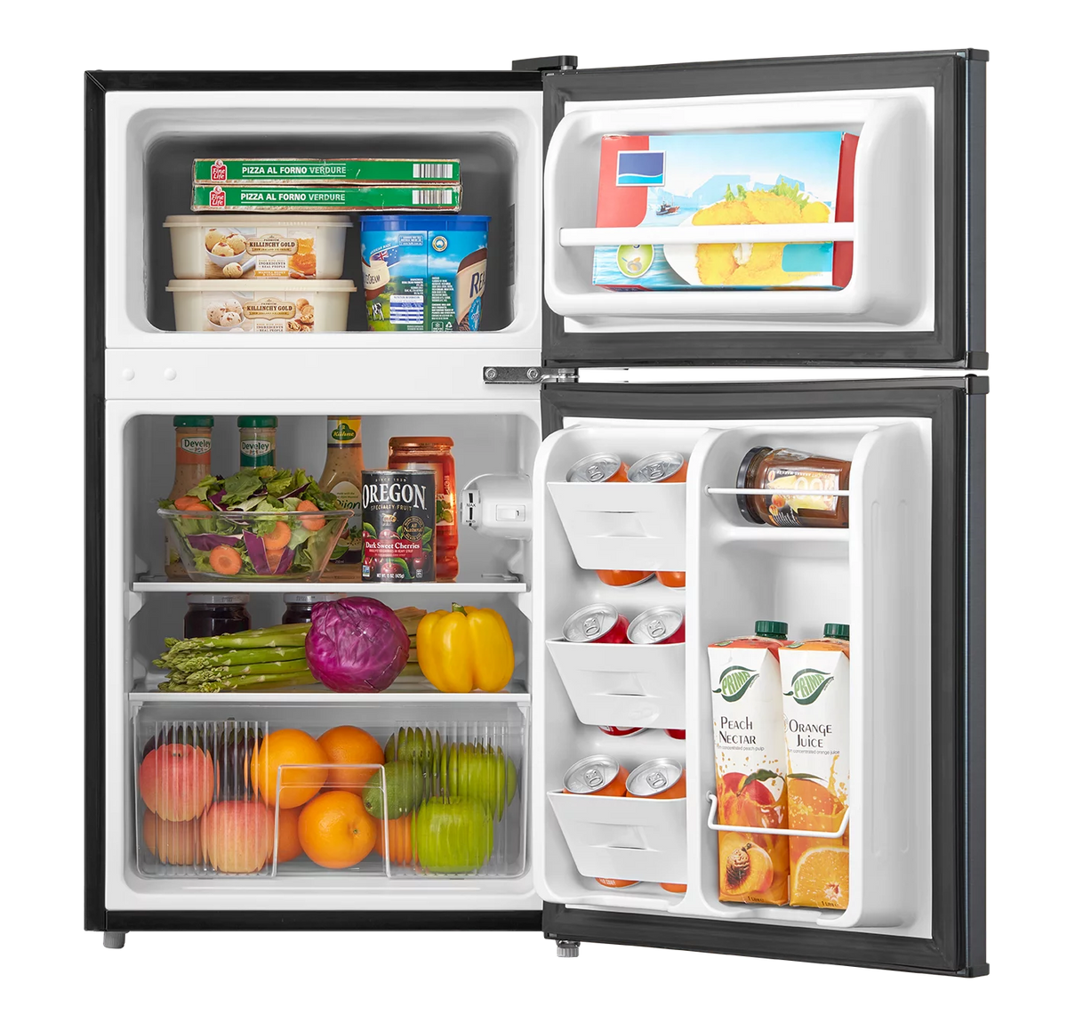 3.2 Cu ft Two Door Compact Refrigerator with Freezer T721207