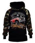 Black Camo Raglan Hoodie Z3678