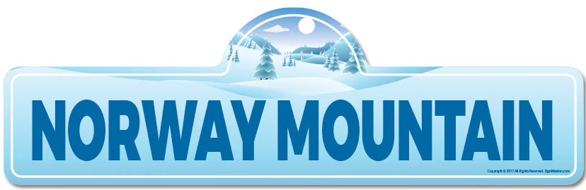 Skiing Skier Snowboarder Décor Sign E9498