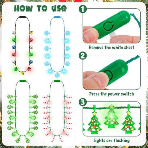 Christmas Light Up Necklace N7664