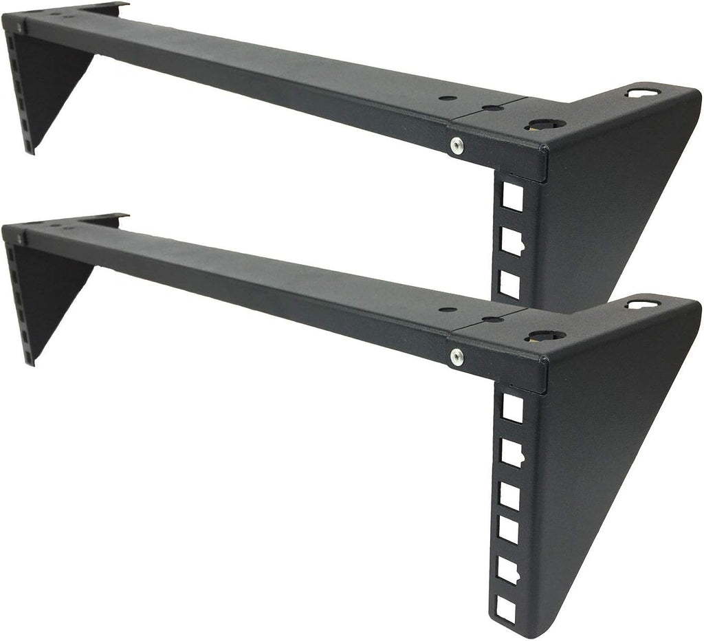 2U Light-Loading Foldable 19 Inches Cold Rolled Steel Vertical Wall Mount Rack N8779