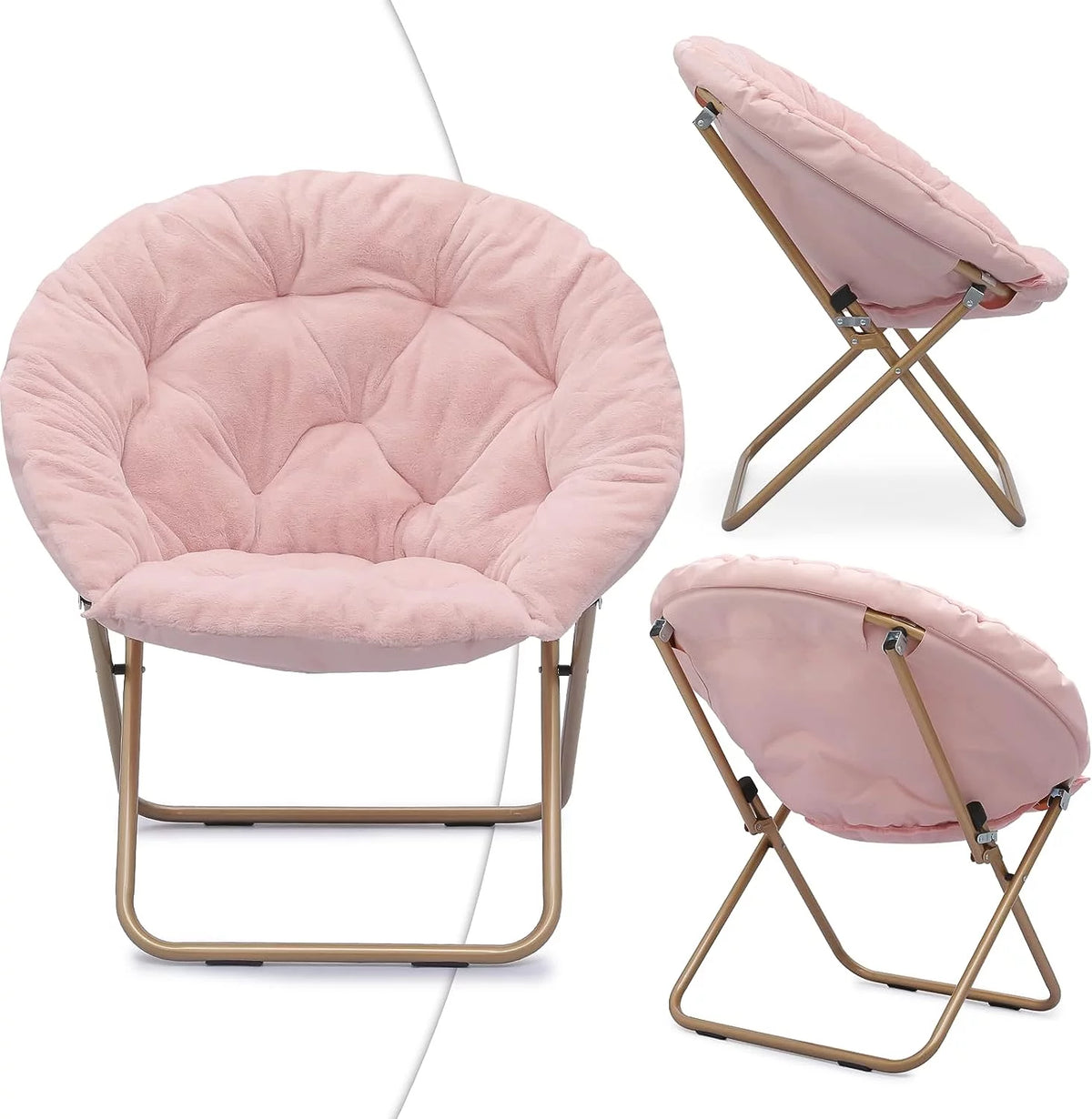 Oversized Foldable Moon Saucer Chair W3731