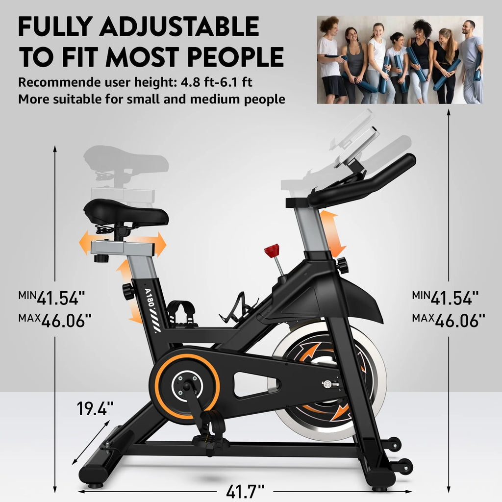 Indoor Cycling Exercise Bike 35 Lbs Flywheel J65860