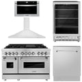 48 Dual Fuel Range, Range Hood, Microwave Drawer, Dishwasher and Beverage Fridge J3147
