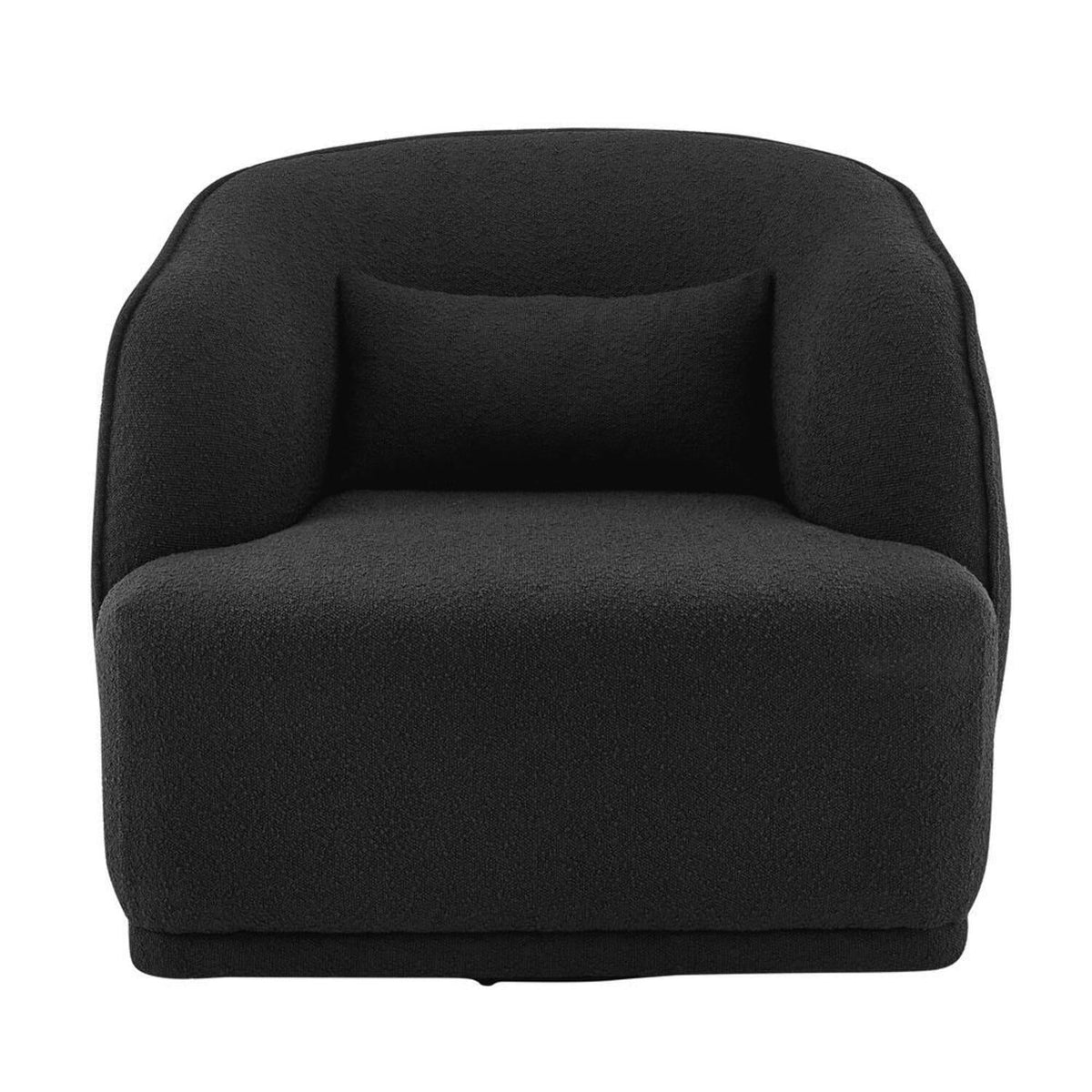 Black Fabric Swivel Accent Chair P15595