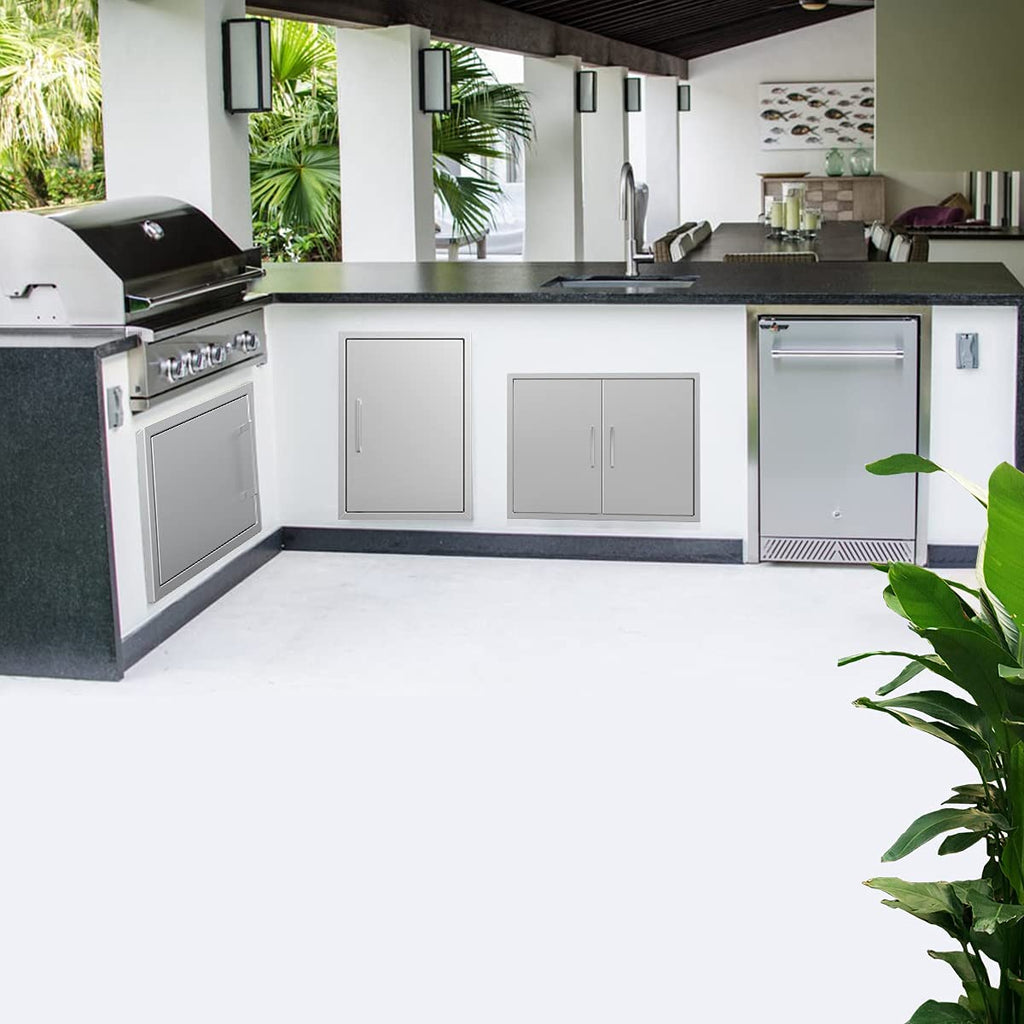Stainless Steel BBQ Access Door 14 W x 20 H Q7857