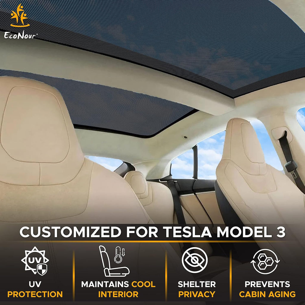 Foldable Sunroof Shade Cover with Heat Insulation Film, Pack of 2 R52846