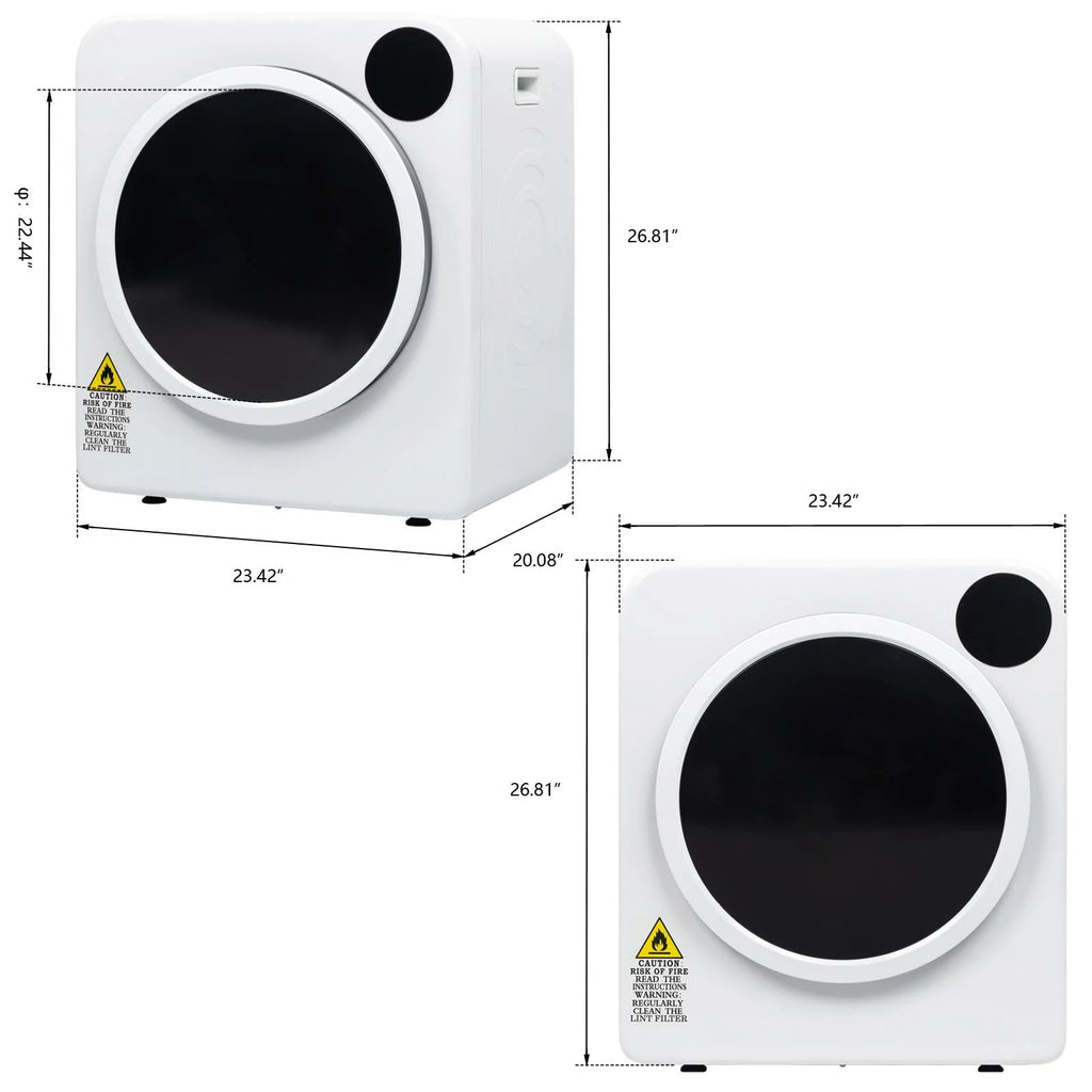 Electric Tumble Laundry Dryer Stainless Steel Tub 13.2 lbs C4705