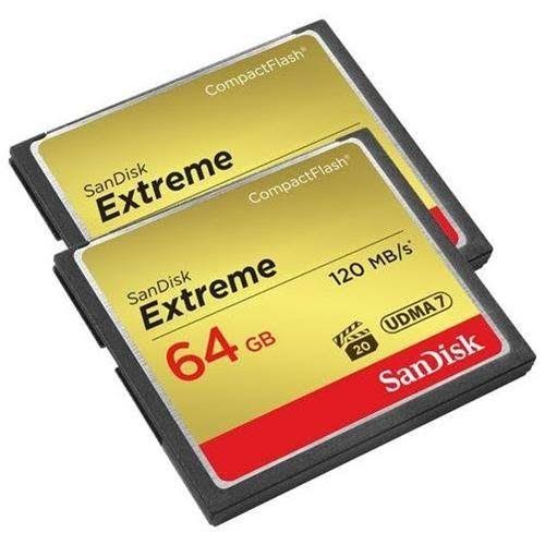 64GB Compact Flash Memory Card - Pack of 2 K3900