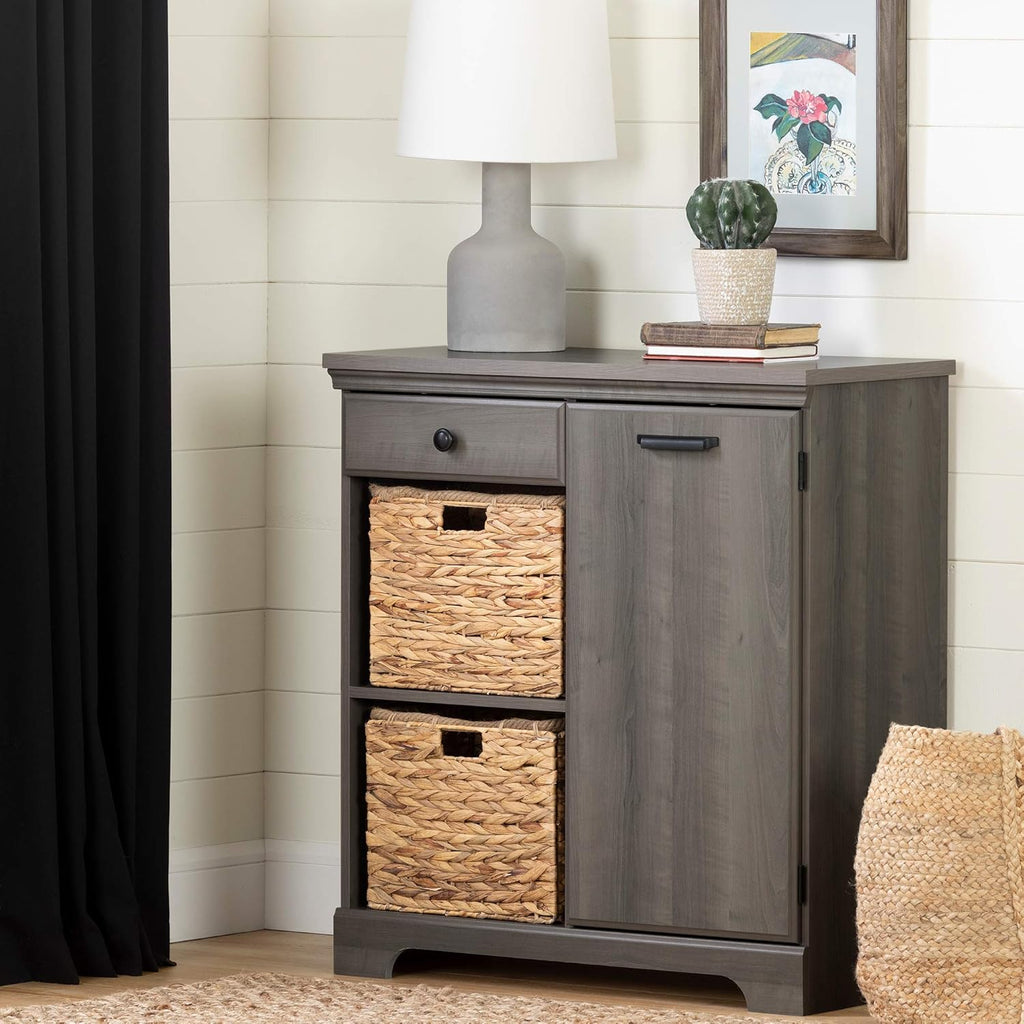 Winter Oak 1-Door Storage Cabinet M999646