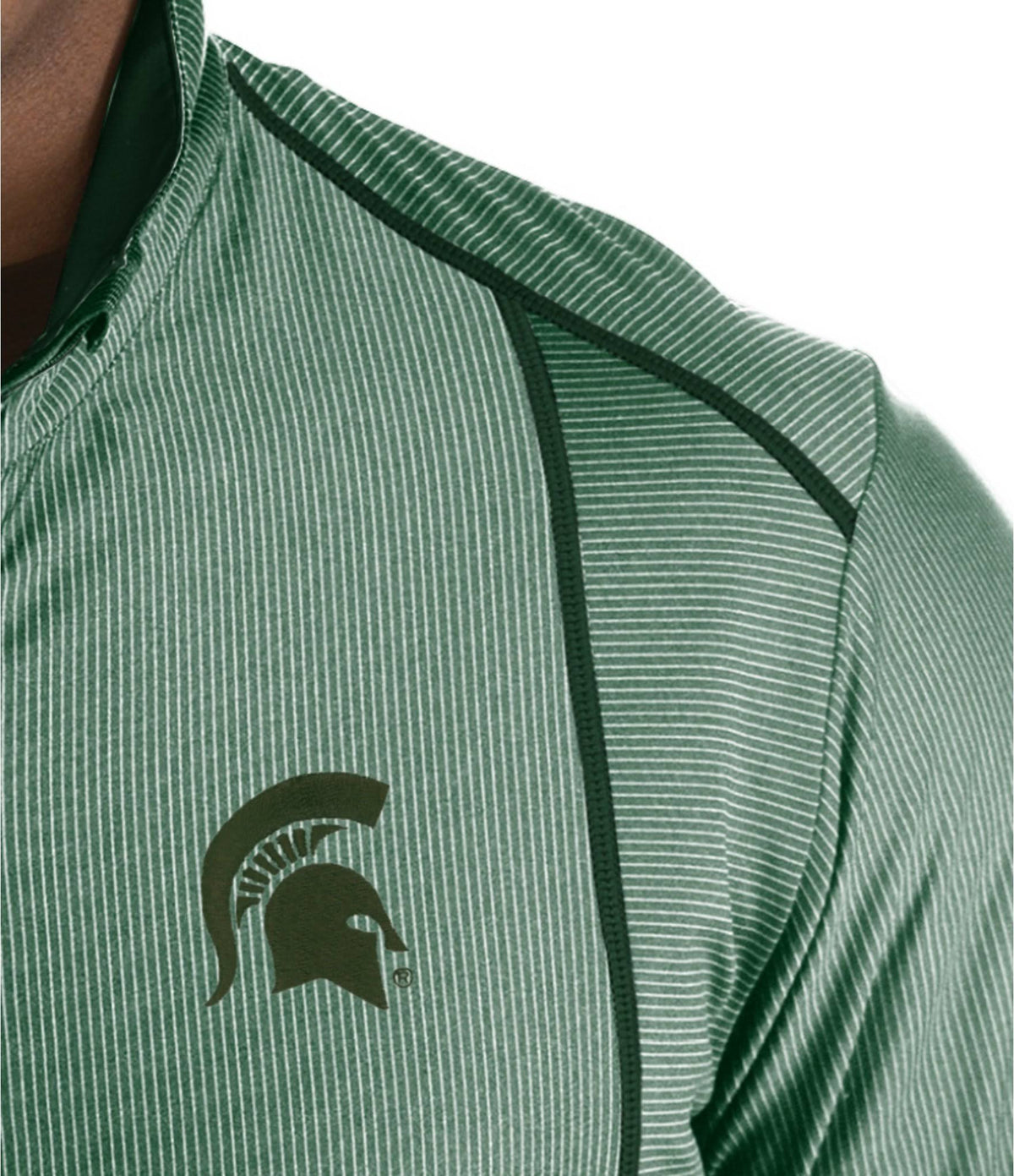 Michigan State Black Half-Zip Pullover E4308
