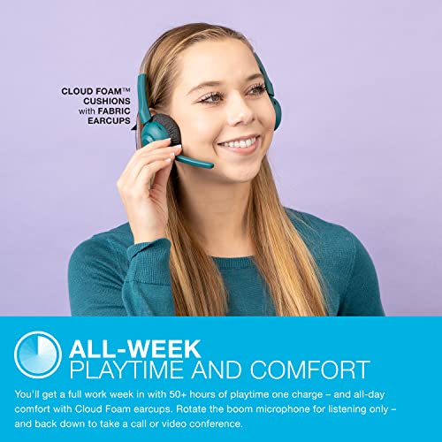 Teal On-Ear Wireless Headset with 50+ Hours Playtime K1296