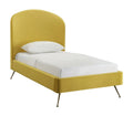 Burnt Gold Velvet Bed S494