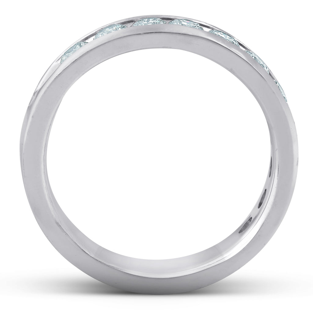 Platinum 1ct Channel Set Diamond Wedding Ring T2090