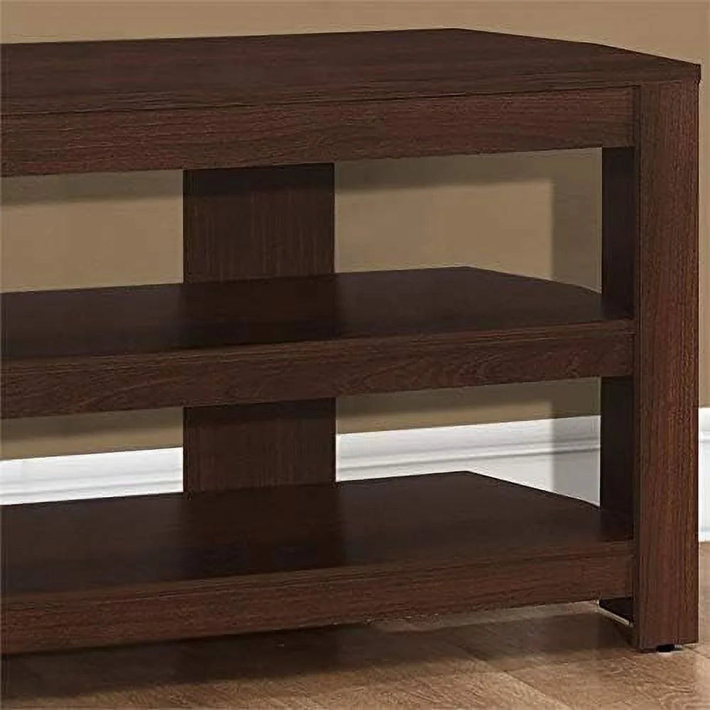 42" Wooden Corner TV Stand Console in Cherry U98144