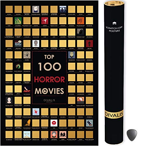 Horror Movies Scratch off Poster U170