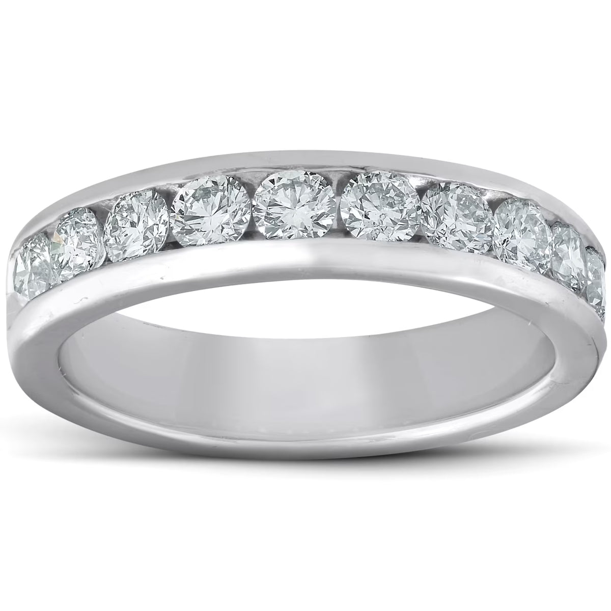 Platinum 1ct Channel Set Diamond Wedding Ring T2090