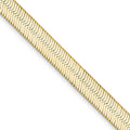 14K Yellow Gold Herringbone Chain Necklace 22" P43004