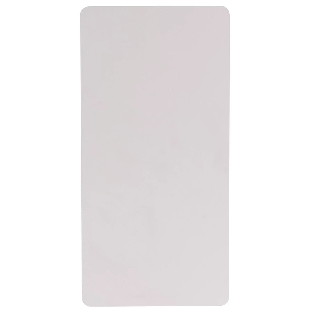 4-Foot Granite White Plastic Folding Table Q824