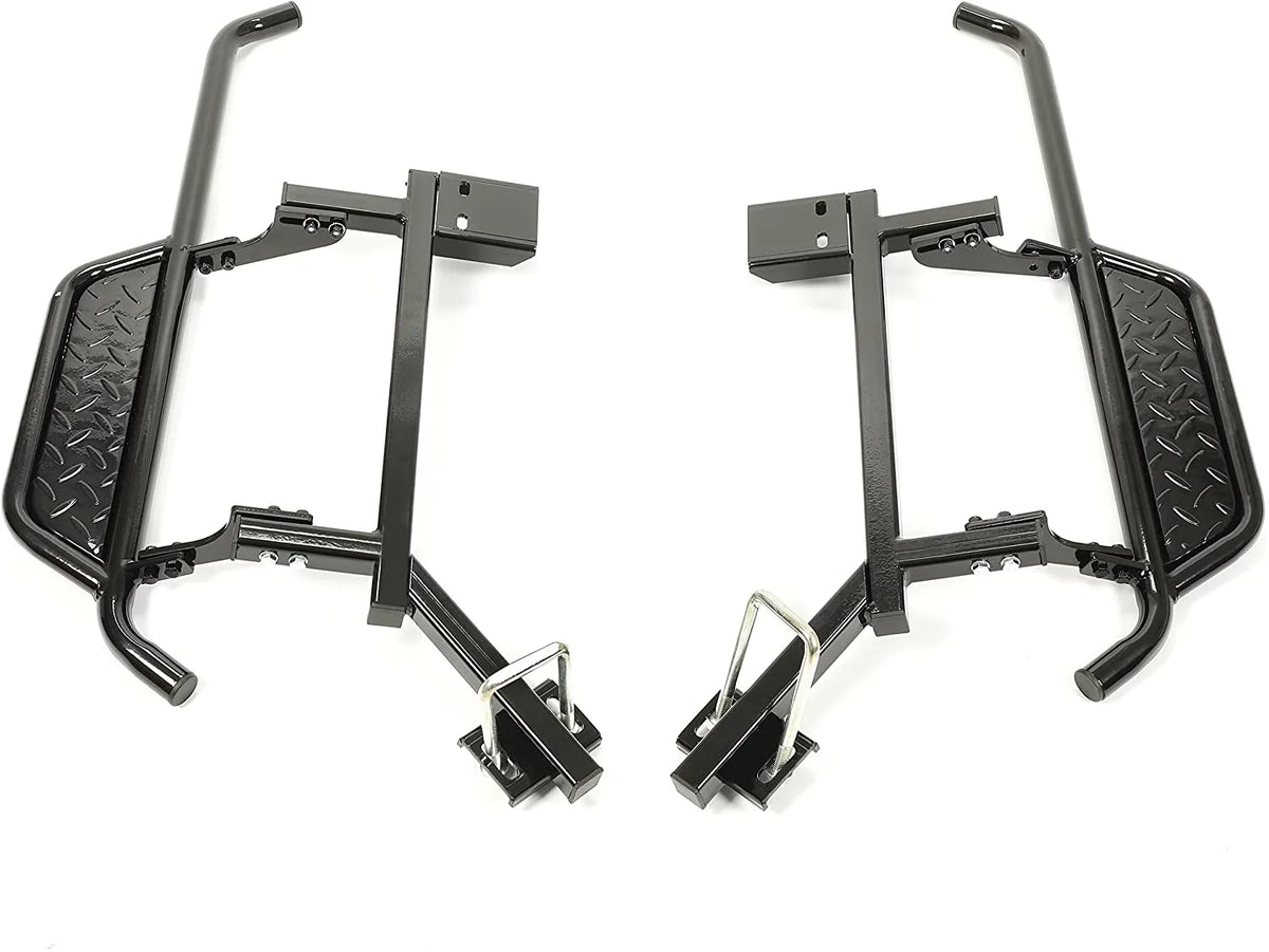Black Steel Nerf Bars Step Down Kit M27159