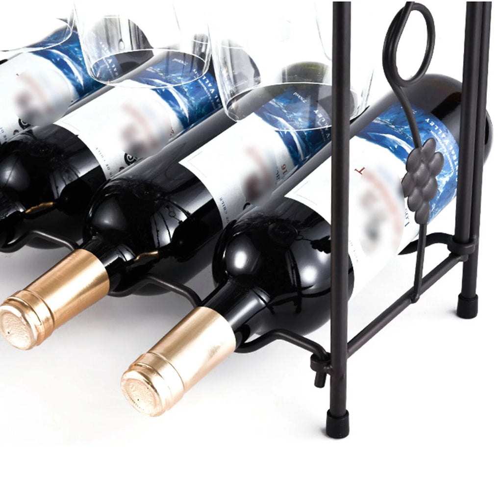 2-Tier 8 Bottles Stackable Wine Rack X265