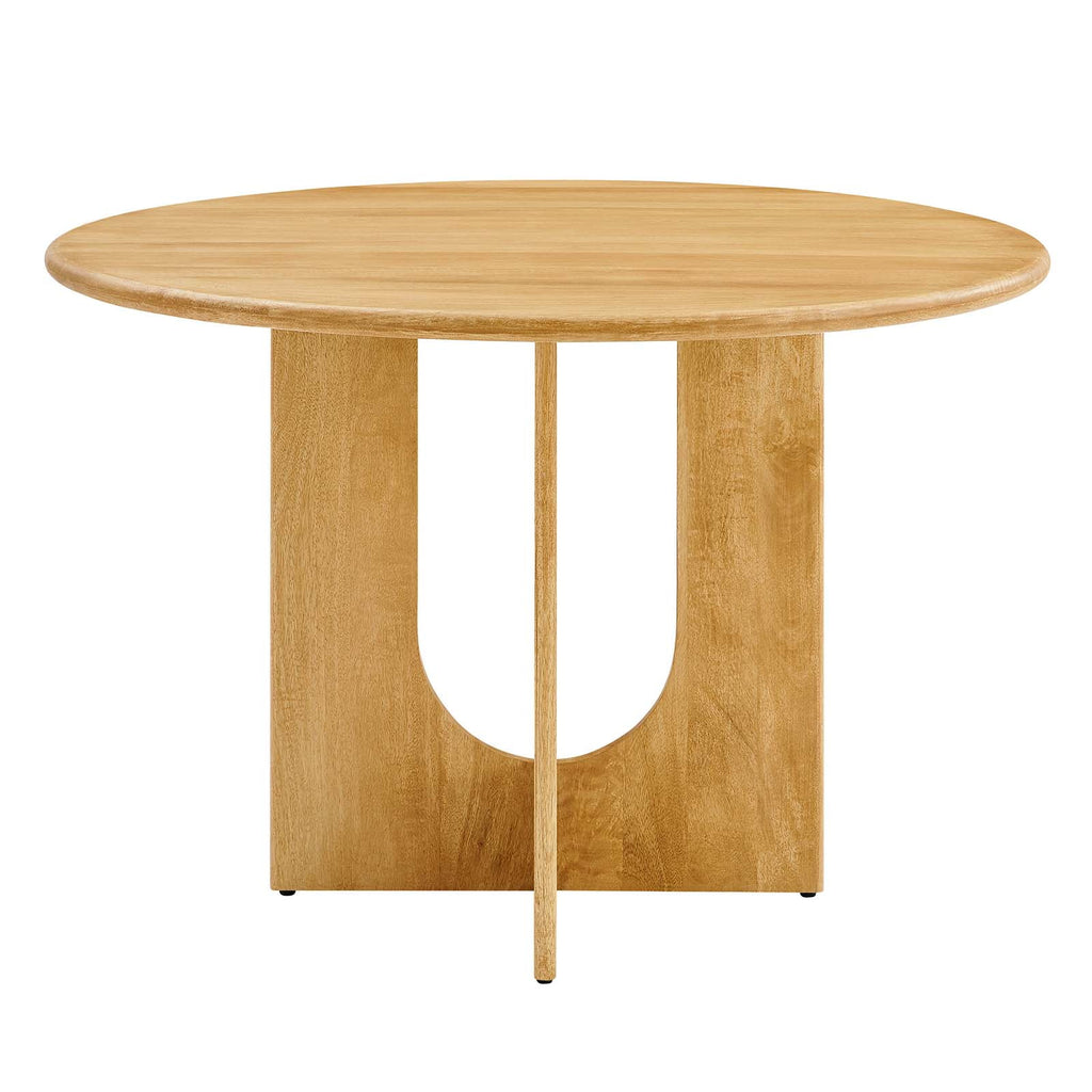 Round 48" Oak Wood Dining Table O98767