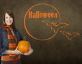 Halloween Bats and Moon Wall Decal Y11704
