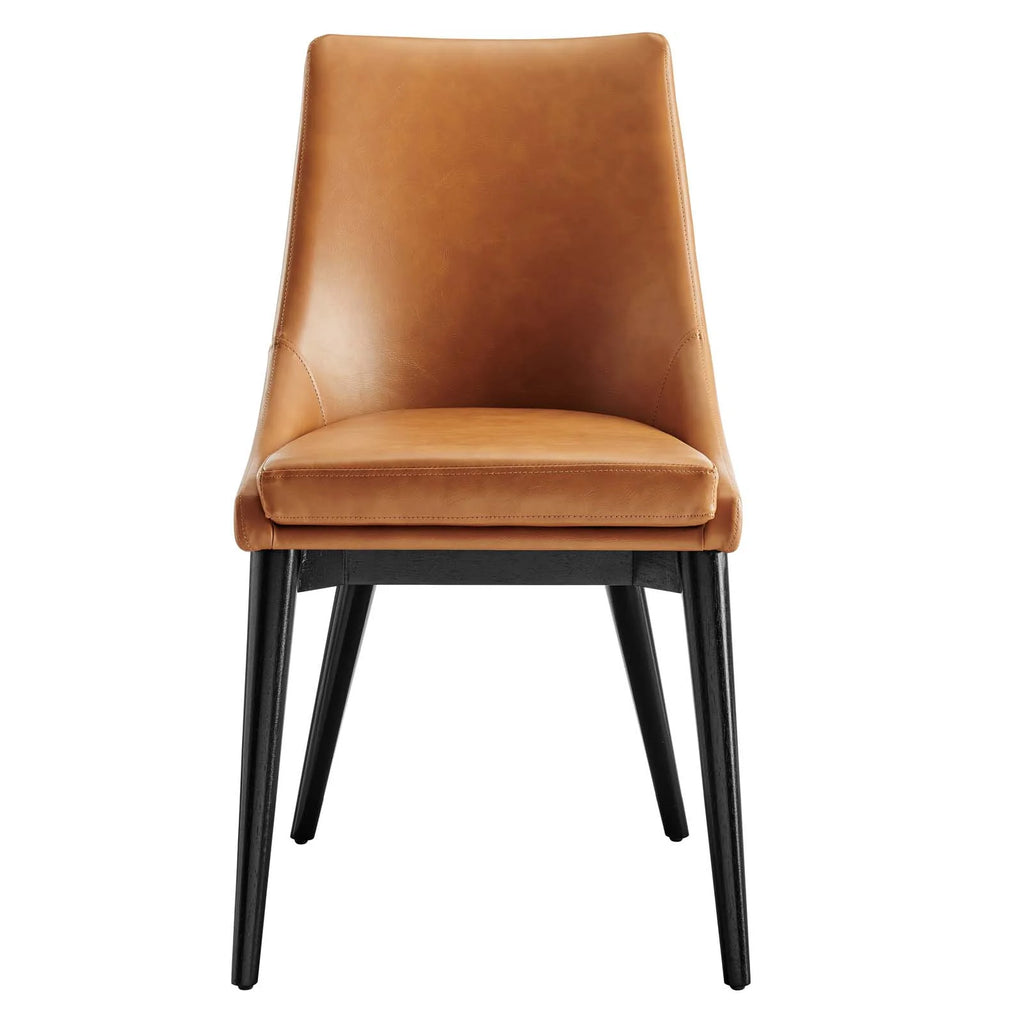 Tan Vegan Leather Dining Chair R71719