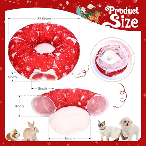 Cat Tunnel Bed Christmas Tree Skirt W1949