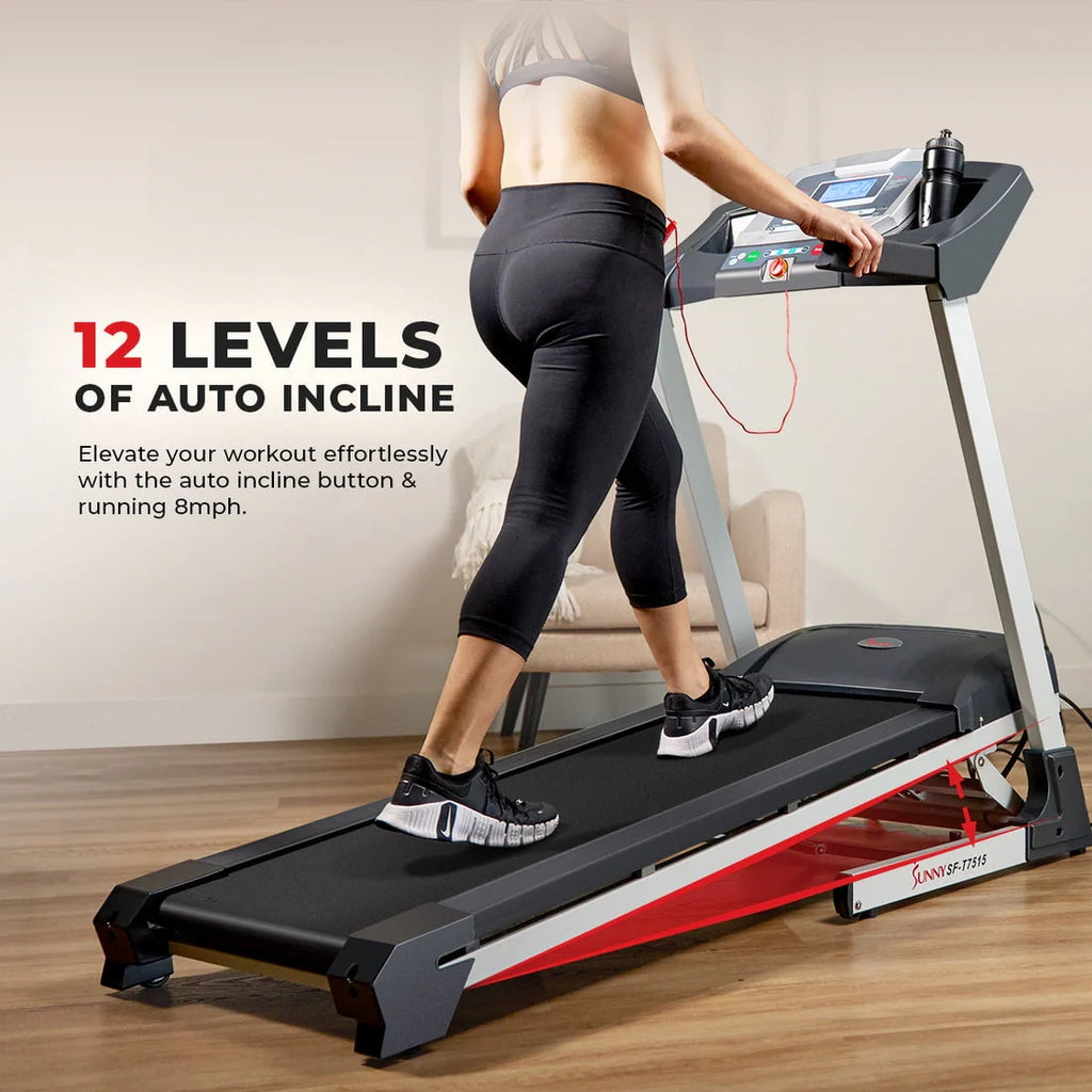 Foldable Treadmill with Auto Incline Y62373