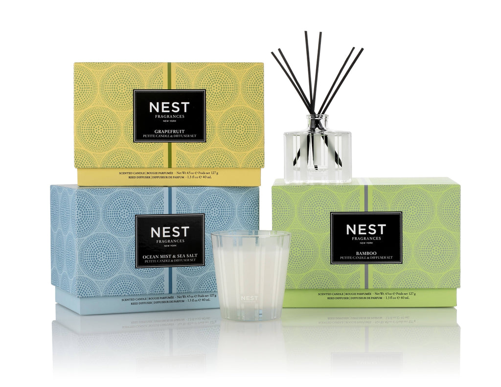 Bamboo Petite Candle & Diffuser Set W4625