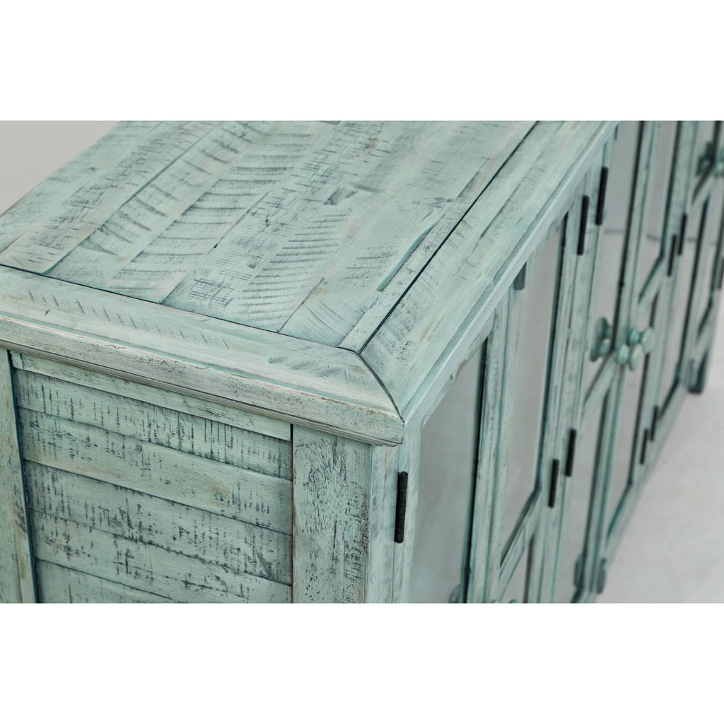 Wood Accent Cabinet with 6 Doors W4075