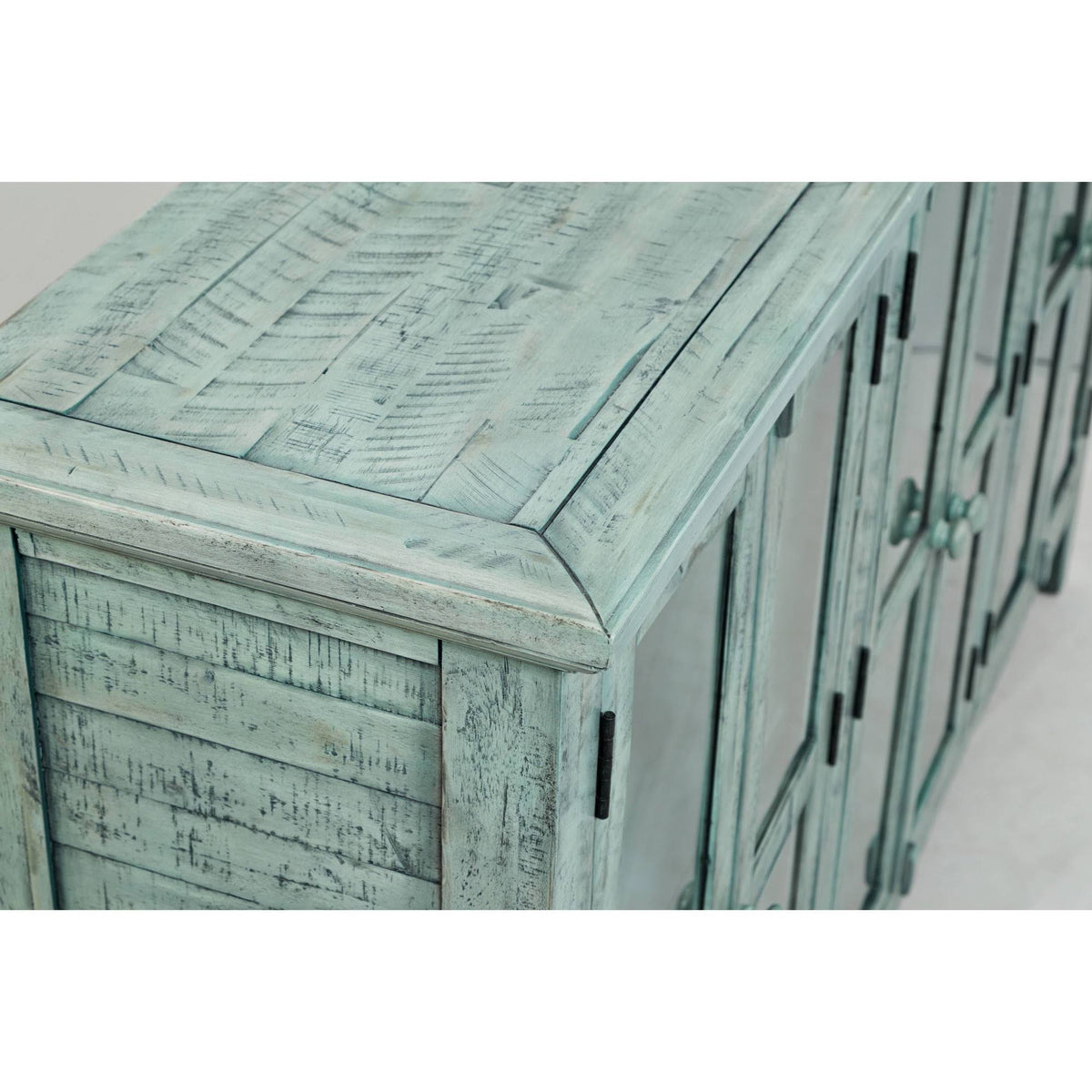 Wood Accent Cabinet with 6 Doors W4075