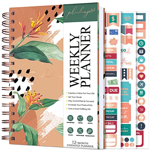Undated Weekly Planner 6.1" x 8.1" Wild Purple Q233