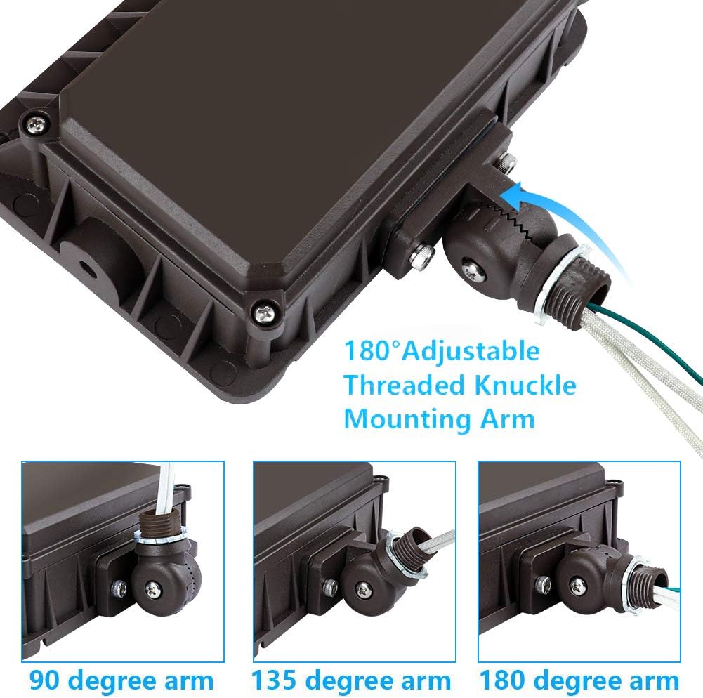 50W LED Flood Light, IP65 Waterproof, 6000 Lumen, 5000K Daylight, 2-Pack U8349