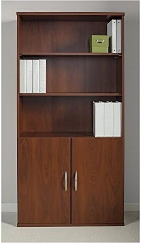 36W Bookcase with Doors in Hansen Cherry M757609
