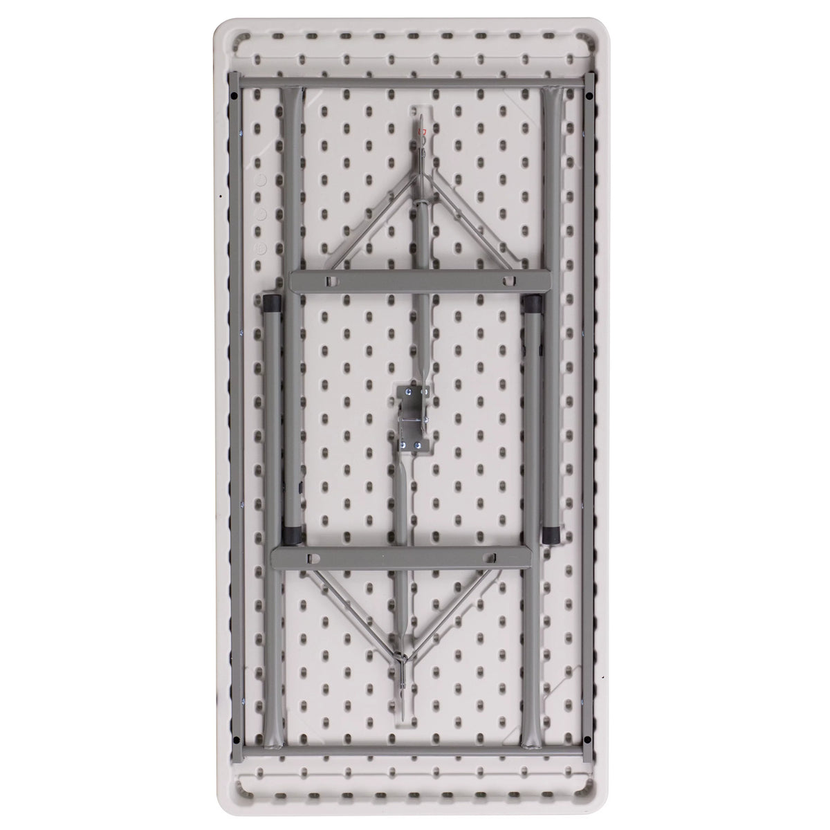 4-Foot Granite White Plastic Folding Table Q824