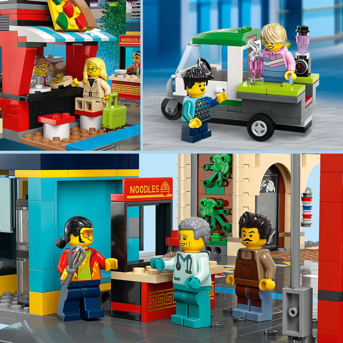 LEGO City Building Toy Set with 14 Minifigure Characters and Dog Figure S390733