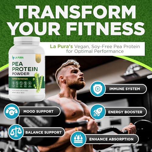 100% Vegan Pea Protein Powder, 1.65LB, Unflavored, 20g Protein, Gluten Free, Non-GMO X216043