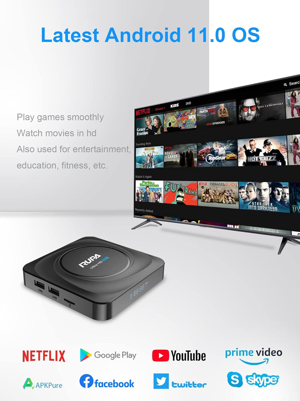 8GB RAM 128GB ROM Android TV Box V94727